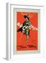 Reproduction of a Poster Advertising "The Chieftain," Savoy Theatre, 1895-Dudley Hardy-Framed Giclee Print