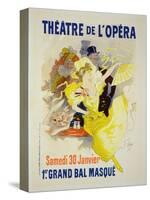 Reproduction of a Poster Advertising the First "Grand Bal Masque," Theatre De L'Opera, Paris, 1896-Jules Chéret-Stretched Canvas