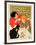 Reproduction of a Poster Advertising the French Company of Chocolate and Tea-Théophile Alexandre Steinlen-Framed Premium Giclee Print