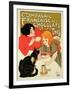 Reproduction of a Poster Advertising the French Company of Chocolate and Tea-Théophile Alexandre Steinlen-Framed Premium Giclee Print