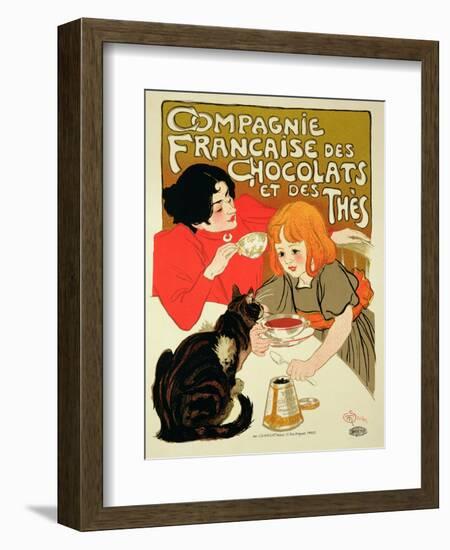 Reproduction of a Poster Advertising the French Company of Chocolate and Tea-Théophile Alexandre Steinlen-Framed Premium Giclee Print