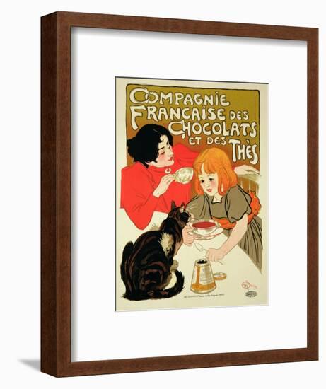 Reproduction of a Poster Advertising the French Company of Chocolate and Tea-Théophile Alexandre Steinlen-Framed Premium Giclee Print