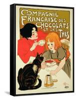 Reproduction of a Poster Advertising the French Company of Chocolate and Tea-Théophile Alexandre Steinlen-Framed Stretched Canvas