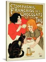 Reproduction of a Poster Advertising the French Company of Chocolate and Tea-Théophile Alexandre Steinlen-Stretched Canvas