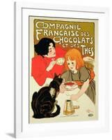 Reproduction of a Poster Advertising the French Company of Chocolate and Tea-Théophile Alexandre Steinlen-Framed Giclee Print