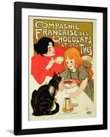 Reproduction of a Poster Advertising the French Company of Chocolate and Tea-Théophile Alexandre Steinlen-Framed Giclee Print