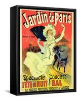 Reproduction of a Poster Advertising the "Jardin De Paris" on the Chanps Elysees, 1890-Jules Chéret-Framed Stretched Canvas