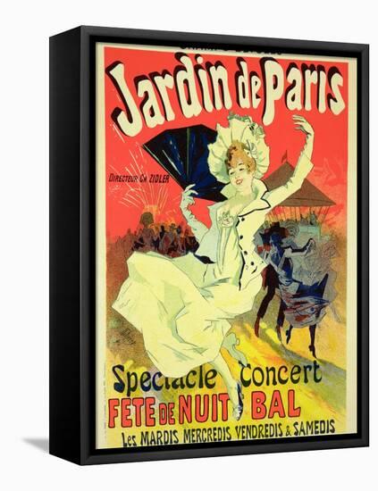 Reproduction of a Poster Advertising the "Jardin De Paris" on the Chanps Elysees, 1890-Jules Chéret-Framed Stretched Canvas