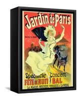 Reproduction of a Poster Advertising the "Jardin De Paris" on the Chanps Elysees, 1890-Jules Chéret-Framed Stretched Canvas