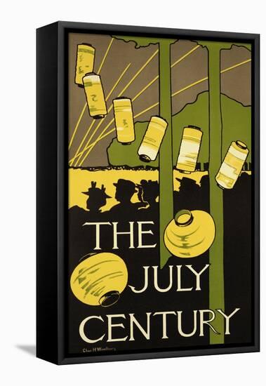 Reproduction of a Poster Advertising the July Edition of "Century Magazine," Published in New York-Charles Herbert Woodbury-Framed Stretched Canvas