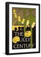 Reproduction of a Poster Advertising the July Edition of "Century Magazine," Published in New York-Charles Herbert Woodbury-Framed Giclee Print