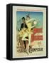 Reproduction of a Poster Advertising "The Lover of Dancers"-Jules Chéret-Framed Stretched Canvas