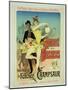 Reproduction of a Poster Advertising "The Lover of Dancers"-Jules Chéret-Mounted Giclee Print