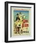 Reproduction of a Poster Advertising "The Lover of Dancers"-Jules Chéret-Framed Giclee Print