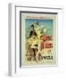 Reproduction of a Poster Advertising "The Lover of Dancers"-Jules Chéret-Framed Giclee Print