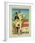 Reproduction of a Poster Advertising "The Lover of Dancers"-Jules Chéret-Framed Giclee Print