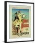 Reproduction of a Poster Advertising "The Lover of Dancers"-Jules Chéret-Framed Giclee Print