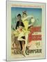 Reproduction of a Poster Advertising "The Lover of Dancers"-Jules Chéret-Mounted Giclee Print