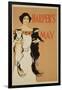 Reproduction of a Poster Advertising the May Issue of "Harper's Magazine," 1897-Edward Penfield-Framed Giclee Print