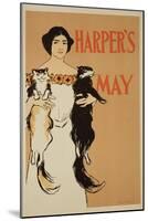 Reproduction of a Poster Advertising the May Issue of "Harper's Magazine," 1897-Edward Penfield-Mounted Giclee Print