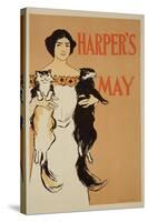 Reproduction of a Poster Advertising the May Issue of "Harper's Magazine," 1897-Edward Penfield-Stretched Canvas