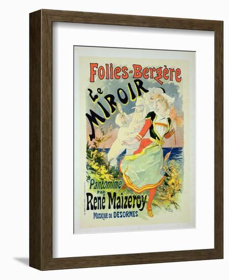 Reproduction of a Poster Advertising "The Mirror"-Jules Chéret-Framed Giclee Print