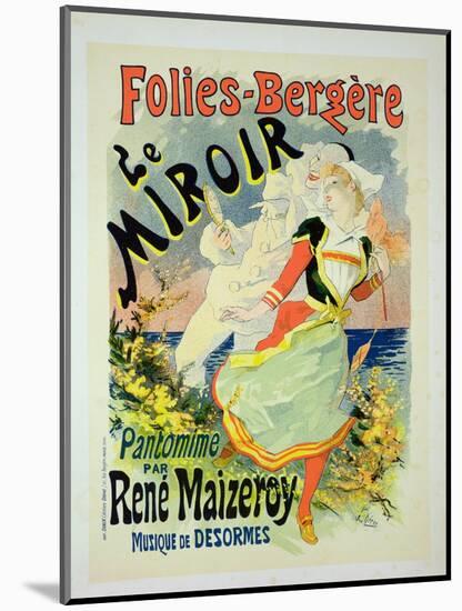 Reproduction of a Poster Advertising "The Mirror"-Jules Chéret-Mounted Giclee Print