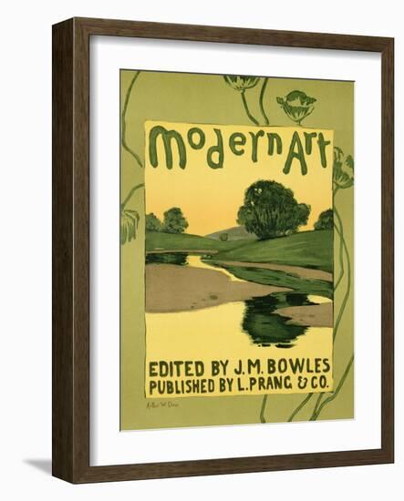 Reproduction of a Poster Advertising the "Modern Art" Review Magazine-Arthur Wesley Dow-Framed Giclee Print