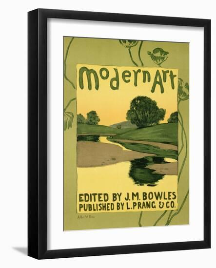 Reproduction of a Poster Advertising the "Modern Art" Review Magazine-Arthur Wesley Dow-Framed Giclee Print