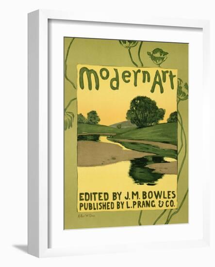 Reproduction of a Poster Advertising the "Modern Art" Review Magazine-Arthur Wesley Dow-Framed Giclee Print