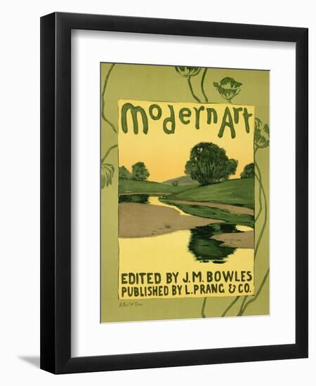 Reproduction of a Poster Advertising the "Modern Art" Review Magazine-Arthur Wesley Dow-Framed Premium Giclee Print