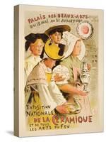 Reproduction of a Poster Advertising the 'National Exhibition of Ceramics', 1897-Etienne Moreau-Nelaton-Stretched Canvas