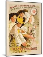 Reproduction of a Poster Advertising the 'National Exhibition of Ceramics', 1897-Etienne Moreau-Nelaton-Mounted Giclee Print