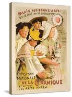 Reproduction of a Poster Advertising the 'National Exhibition of Ceramics', 1897-Etienne Moreau-Nelaton-Stretched Canvas