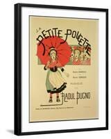 Reproduction of a Poster Advertising the Operetta "La Petite Poucette," 1891-Louis Maurice Boutet De Monvel-Framed Giclee Print