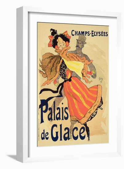 Reproduction of a Poster Advertising the "Palais De Glace," Champs Elysees, Paris, 1896-Jules Chéret-Framed Giclee Print