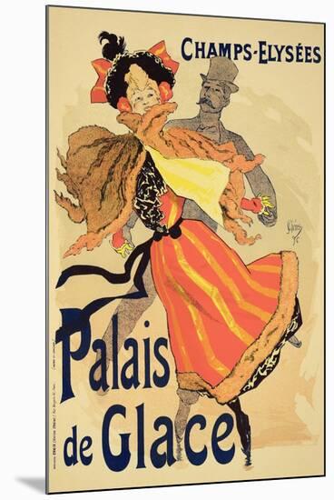 Reproduction of a Poster Advertising the "Palais De Glace," Champs Elysees, Paris, 1896-Jules Chéret-Mounted Giclee Print