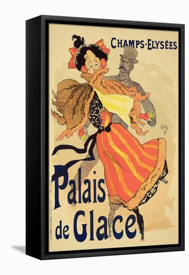 Reproduction of a Poster Advertising the "Palais De Glace," Champs Elysees, Paris, 1896-Jules Chéret-Framed Stretched Canvas