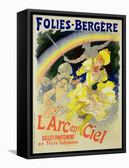 Reproduction of a Poster Advertising "The Rainbow"-Jules Chéret-Framed Stretched Canvas