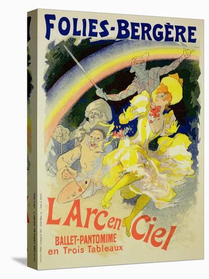 Reproduction of a Poster Advertising "The Rainbow"-Jules Chéret-Stretched Canvas