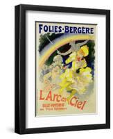 Reproduction of a Poster Advertising "The Rainbow"-Jules Chéret-Framed Giclee Print