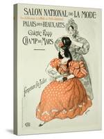 Reproduction of a Poster Advertising the "Salon National De La Mode," Rapp Gallery, Paris, 1896-Roedel-Stretched Canvas