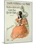 Reproduction of a Poster Advertising the "Salon National De La Mode," Rapp Gallery, Paris, 1896-Roedel-Mounted Giclee Print