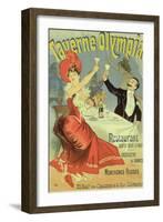 Reproduction of a Poster Advertising the "Taverne Olympia," Paris, 1899-Jules Chéret-Framed Giclee Print