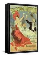 Reproduction of a Poster Advertising the "Taverne Olympia," Paris, 1899-Jules Chéret-Framed Stretched Canvas