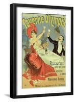 Reproduction of a Poster Advertising the "Taverne Olympia," Paris, 1899-Jules Chéret-Framed Premium Giclee Print