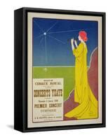 Reproduction of a Poster Advertising the "Ysaye Concerts," Salle Du Cirque Royal, Brussels, 1895-Henri Georges Jean Isidore Meunier-Framed Stretched Canvas