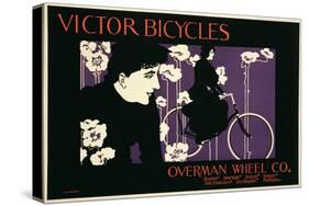 Reproduction of a Poster Advertising "Victor Bicycles"-null-Stretched Canvas