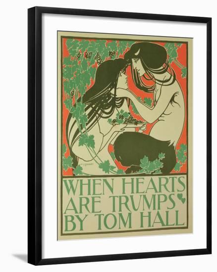 Reproduction of a Poster Advertising "When Hearts are Trumps" by Tom Hall-William Bradley-Framed Giclee Print