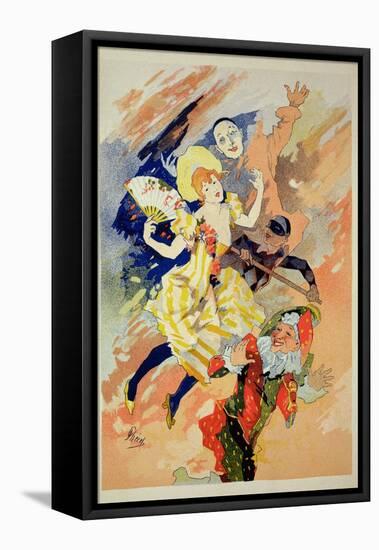 Reproduction of a Poster for a Pantomime, 1891-Jules Chéret-Framed Stretched Canvas